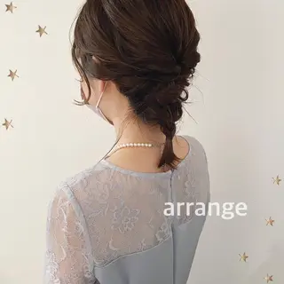 ミディアム ヘアアレンジ 市川 千夏のヘアスタイル