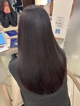 ロング 暖色カラー❤️横浜 エクステらん🦖のヘアスタイル