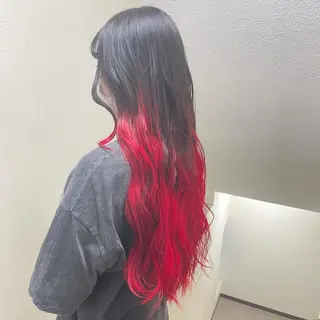 ミディアム カラー パーマ ヘアアレンジ メンズ キッズ ネイル マツエク・マツパ 切りっぱなしヘアボブ ミディアムヘアRYOのヘアスタイル