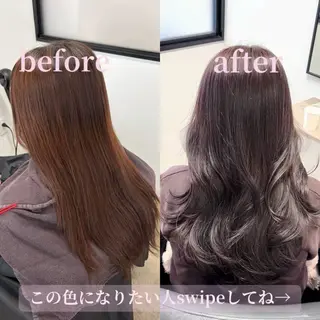 セミロング 大友 岳斗のヘアスタイル