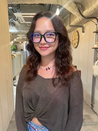 ロング パーマ 狩野 羅夢のヘアスタイル