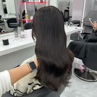 セミロング カラー ヘアアレンジ mai🍑暖色カラー /レイヤー💖のヘアスタイル