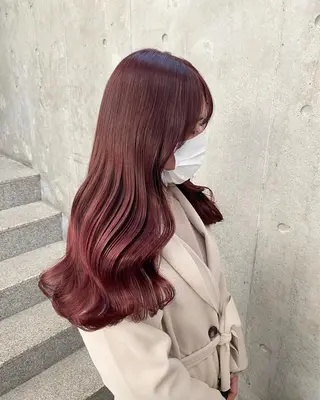 ロング カラー パーマ ヘアアレンジ メンズ ブリーチなし透明感 カラー/MISANOのヘアスタイル