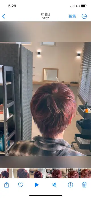 ショート カラー やまこし 美裕樹のヘアスタイル