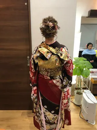 ミディアム ヘアアレンジ 田中 佐枝子のヘアスタイル