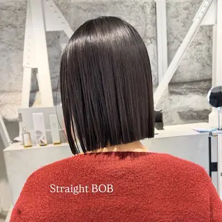 ショート カラー 切りっぱなしBOB 職人💜Anzuのヘアスタイル