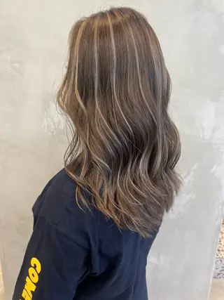 セミロング カラー 仲井間　賢雄 fifthのヘアスタイル