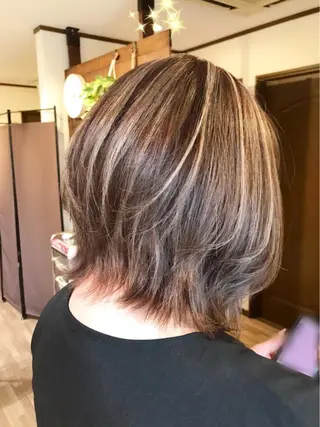 ミディアム カラー Ray hair 春日部のヘアスタイル