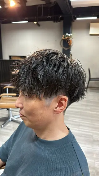 メンズ arika オケシ　リョウダイのヘアスタイル