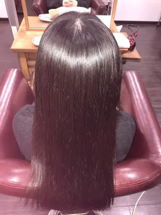 セミロング 野澤 朱里のヘアスタイル