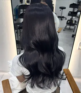 ロング 韓国ヘア/艶髪ロング グレージュ/kanaのヘアスタイル