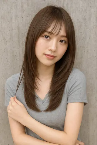 セミロング chic channel伊藤のヘアスタイル