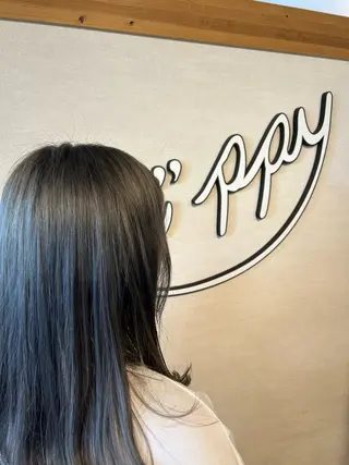 セミロング カラー 井上 龍詞のヘアスタイル