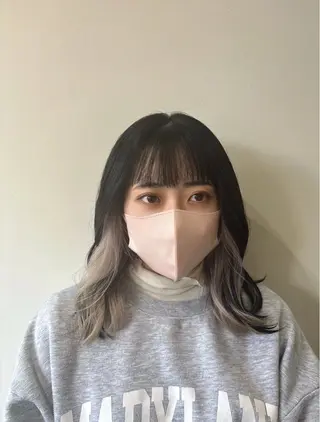 ミディアム カラー レイヤー×髪質改善 hinanoのヘアスタイル