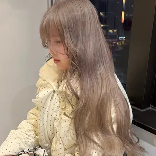 ロング カラー 高発色ブリーチ/ ハイレイヤー🪽aiのヘアスタイル