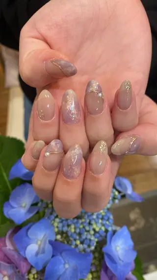 ネイル crystal ⭐︎ colorのネイルデザイン