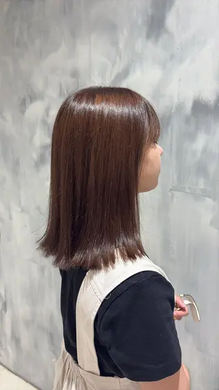 ミディアム ✨艶髪／透明感カラー ミユ💜のヘアスタイル