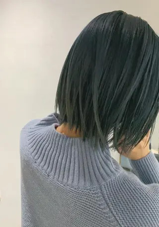 ミディアム カラー ボブパーマコテ巻き風 パーマNo1深江秀平のヘアスタイル