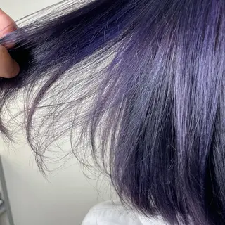 ミディアム カラー パーマ ヘアアレンジ メンズ キッズ ネイル マツエク・マツパ 切りっぱなしヘアボブ ミディアムヘアRYOのヘアスタイル