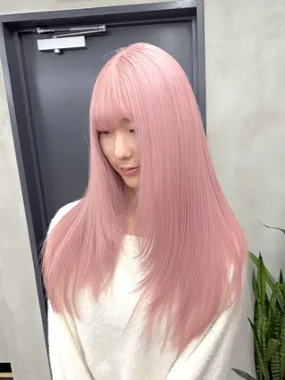 ロング カラー ブリーチ　ハイトーン 特化🌈フジタハルキのヘアスタイル