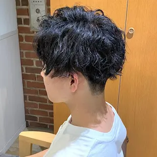 ショート パーマ メンズ メンズパーマ&メンズ 縮毛矯正/平野/渋谷のヘアスタイル