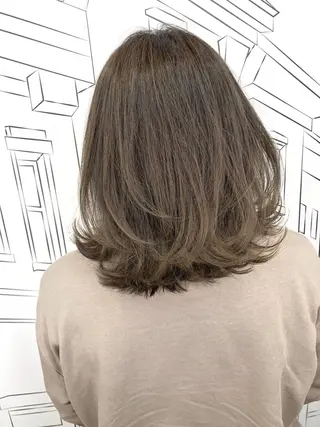 ミディアム 坪井 彰吾のヘアスタイル