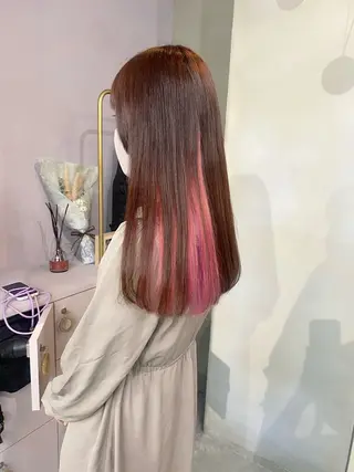 ロング カラー 前橋 姫奈のヘアスタイル