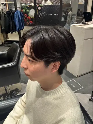 ショート パーマ メンズ REEED 豊洲所属・たき えりかのヘアスタイル