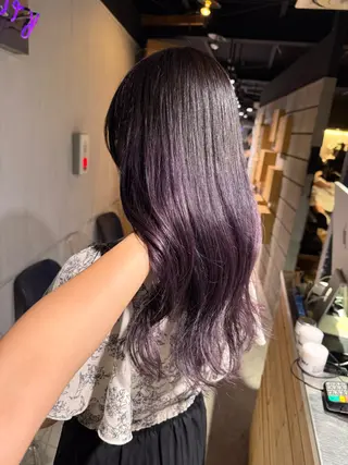 ロング カラー NANAMI🩵 大人可愛い韓国ヘアのヘアスタイル
