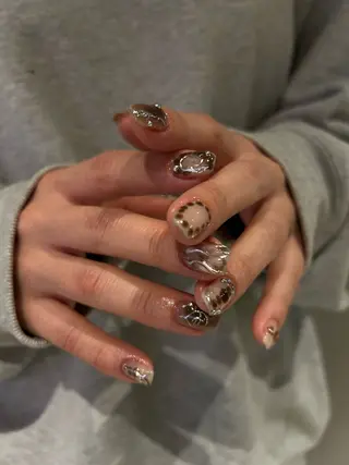 ネイル SEINA_ NAIL🐈‍⬛💗のネイルデザイン
