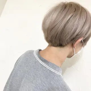 ショート カラー 盛れる顔周りカット ♥️韓国ヘア"ちぇるのヘアスタイル