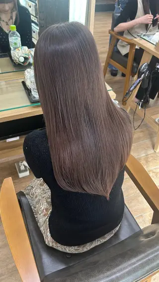 ロング ブリーチなしWカラー /レイヤー/セイナのヘアスタイル