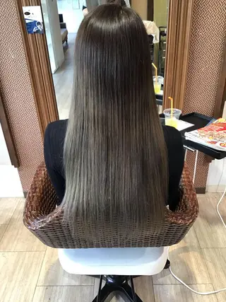ロング カラー 縮毛矯正/髪質改善 主税巧一のヘアスタイル