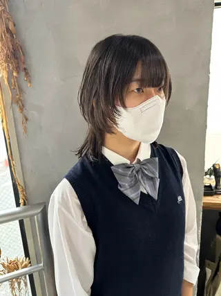ミディアム ウルフ レイヤー パーマ🪐MANAのヘアスタイル