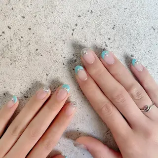 セミロング カラー パーマ ヘアアレンジ メンズ キッズ ネイル マツエク・マツパ Salon Ｋのネイルデザイン