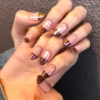 ロング カラー ヘアアレンジ キッズ ネイル マツエク・マツパ 福田 加奈のネイルデザイン