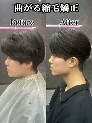 ショート パーマ メンズ メンズスタイリスト 前田雄輝のヘアスタイル