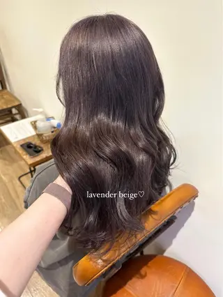ロング カラー パーマ ヘアアレンジ キッズ ネイル マツエク・マツパ アイブロウ Himawari♡ 柔らかいカラーのヘアスタイル
