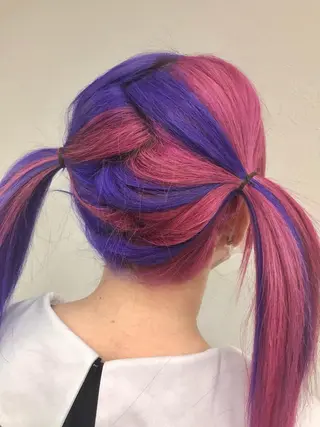 カラー ダブルスキルエクステ /羽エクステ白石宇由のヘアスタイル