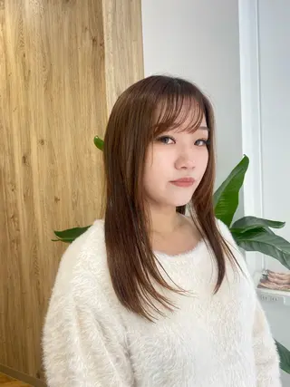 ロング 都筑 莉佳子のヘアスタイル
