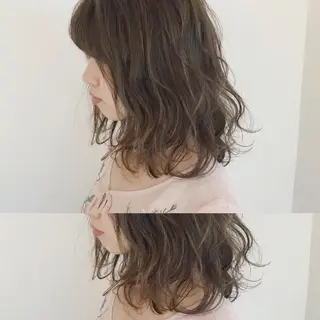 ミディアム カラー ボブ・レイヤーカット 吉敷航一のヘアスタイル
