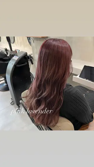 ロング カラー RIYA❤︎ Aujuaソムリエのヘアスタイル