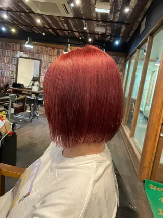 ショート カラー emma/レイヤー/ 暖色カラーのヘアスタイル