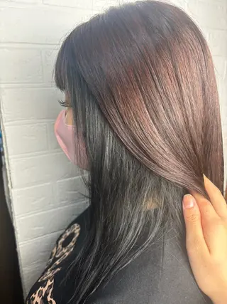 ミディアム カラー 林 小夏のヘアスタイル