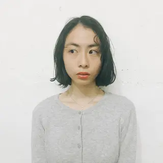 ショート パーマ mayu🤍 透明感カラーのヘアスタイル