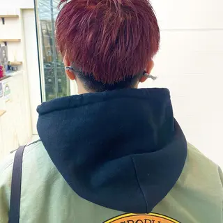 ショート カラー メンズ ☀️透明感color KURO☀️のヘアスタイル