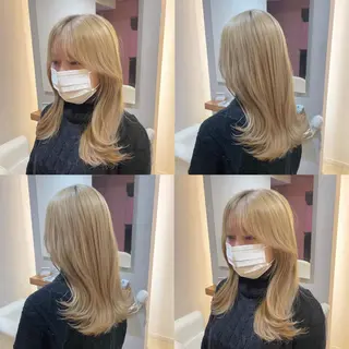 ミディアム 新宿/顔周りカット/ レイヤー/がっきーのヘアスタイル