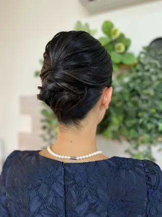 セミロング ヘアアレンジ 早朝✨ヘアセット 着付け/清水玲歌のヘアスタイル