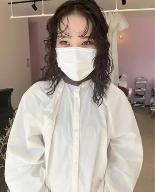セミロング パーマ Bonheur銀座 /runaのヘアスタイル