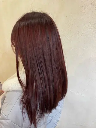 セミロング FACE DECO AVEDA/2nd所属・河端 春綺のヘアスタイル